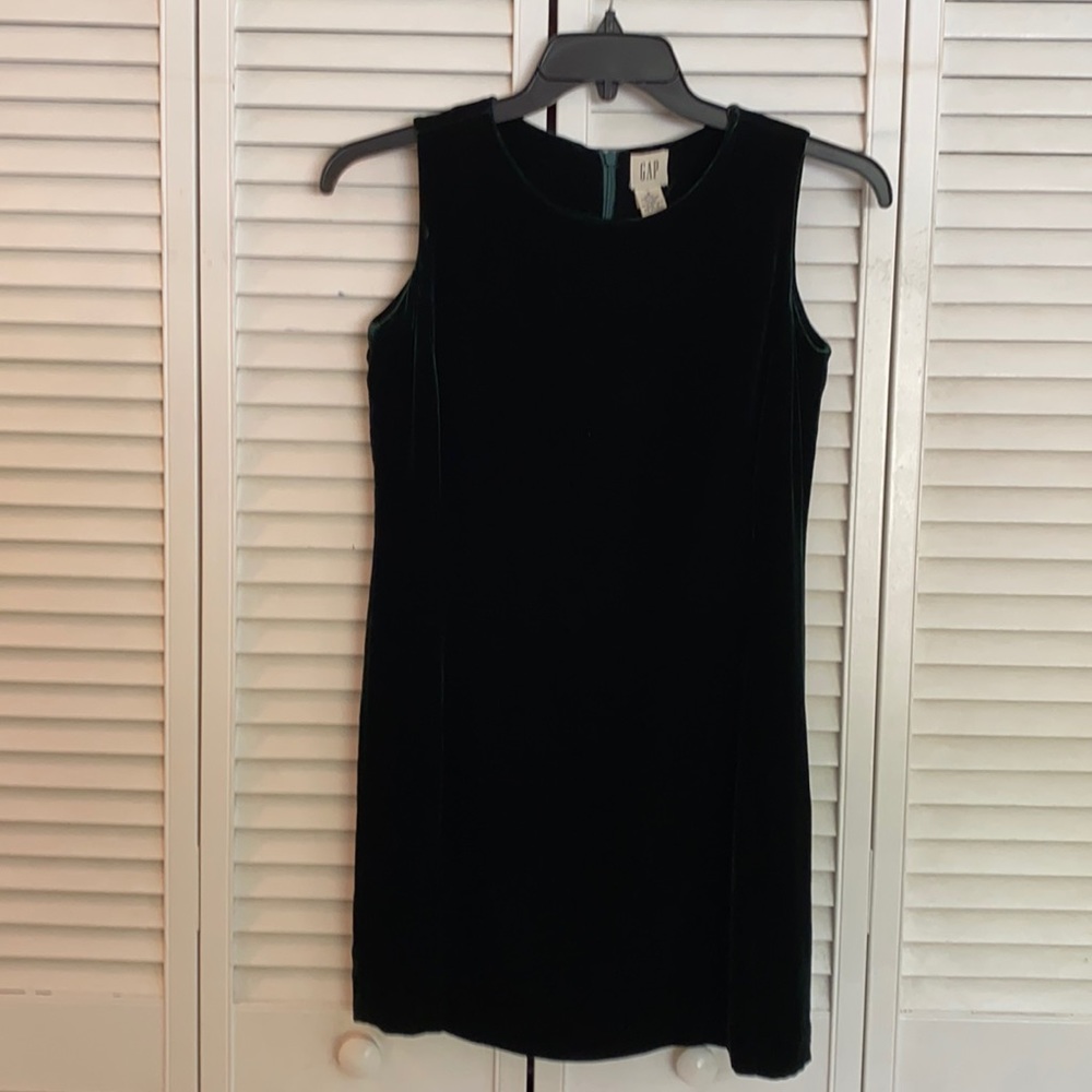 1990s Gap Velvet Shift Dress